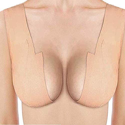 EMOET Transparent Breast Lift Tape and Flesh color Fashion Boob Tape, Fashion Medical Athletic Body Boop Push Up bob Tape Invisible boobtape Bra For Small & Big Breas and Women Dresses or Clothes