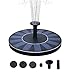 SENLUO Solar Bird Fountain,Solar Powered Bird Bath Fountain Pump 1.4W Solar Panel Kit Water Pump,Outdoor Watering Submersible Pump for Fish Tank,Garden,Pool,Pond,Aquarium