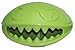 Jolly Pets Monster Mouth Oval Dog Toy/Treat Holder, 3 Inches, Green