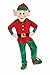 Forum Novelties Men's Plush Elf Mascot Costume, Multi Colored, One Size