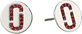 Marc Jacobs Women's Double J Pave Studs Earrings