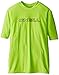 O'Neill UV Sun Protection Youth Basic Skins Short Sleeve Tee Sun Shirt Rash Guard, Lime, 12