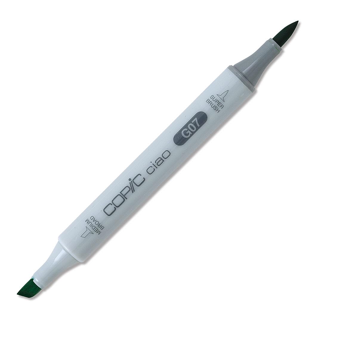 COPIC Ciao G07 Nile Green Dual Marker with Medium Tip and Brush Tip