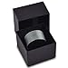 Charming Jewelers Tungsten Wedding Band Ring 12mm for Men Women Comfort Fit Black Pipe Cut Brushed
