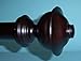 Dark Chocolate Chaucer Finial for a 1-3/8