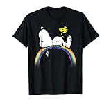 Peanuts Snoopy Woodstock rainbow T-shirt