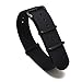 Nato Skull 20mm NATO Watch Band Strap with PVD Buckles in Black
