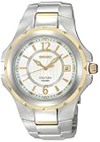 Seiko Men's SGEE68 Coutura Two-Tone Silver And White Dial Watch