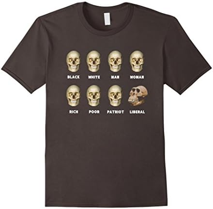 Men's 8 Skulls of Modern America Funny Shirt XL Asphalt