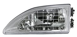 TRQ 2 Piece Headlight Assembly Set Halogen Driver