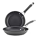 Circulon 83905 Radiance [hard anodized] Nonstick Frying pan set / Skillet Set - 8.5 Inch and 10 Inch, Gray