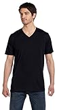 Bella + Canvas Unisex Jersey Short-Sleeve V-Neck T-Shirt, 2XL, BLACK