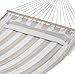 Amazon Basics Pillow Top Hammock, Grey and White