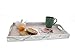 Juvale Set of 3 Floral Wooden Breakfast and Dinner Trays - Carrying Food Trays with Handles for Breakfast in Bed, Lunch, Dinner and More - Large Medium Small