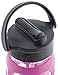 Lifefactory 22-Ounce BPA-Free Glass Water Bottle with Straw Cap and Silicone Sleeve, Huckleberry
