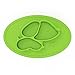 Baby Placemat, Holoko Mini Silicone Feeding Mat for High-chair Tray, 1 Piece Plate, Cute Puppy Shape Bowl for Babies, Toddlers and Kids (Green)