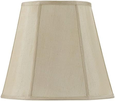 Cal Lighting SH-8107/16-CM Vertical Piped Deep Empire Shade with 16-Inch Bottom, Champagne
