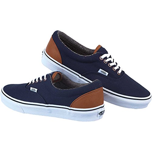 Vans Era (8 Men US / 9.5 Women US, (C&L) Skate Shoe Dress Blues/Tweed)