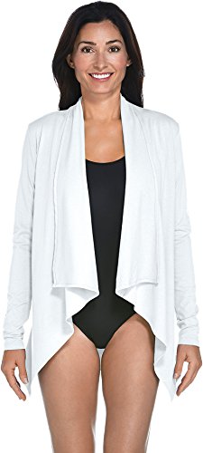 Coolibar UPF 50+ Women's Sun Wrap - Sun Protective (Small - White)