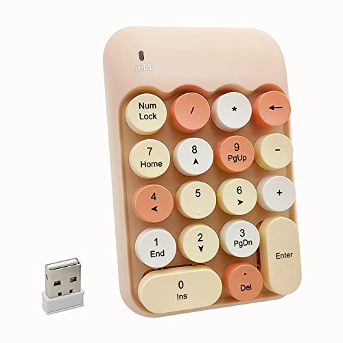 Seaciyan Wireless Number Pad Milk Tea