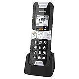 Panasonic KX-TGTA61B DECT 6.0 Additional Digital Waterproof Wall Mountable Noise Reduction Talking Caller ID Cordless Rugged Handset Link2Cell (1 Pack)