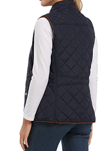 Wudodo Damesvest met opstaande kraag, vest, jas, ritssluiting, gewatteerd vest, winter, warm, ultralicht - Image 4