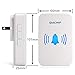 QIACHIP Wireless Doorbells Self-powered Door Chimes Push Button Kinetic Battery-Free Door Bells Waterproof 38 Musical Tones 150m Range