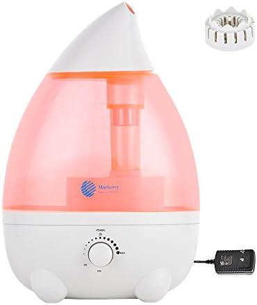 Humidifiers For Bedroom Baby Room Car Office Yoga Home Large Capacity 2.6L/0.68Gal Ultra Quiet With Waterless Auto Shut Off Protection Blue