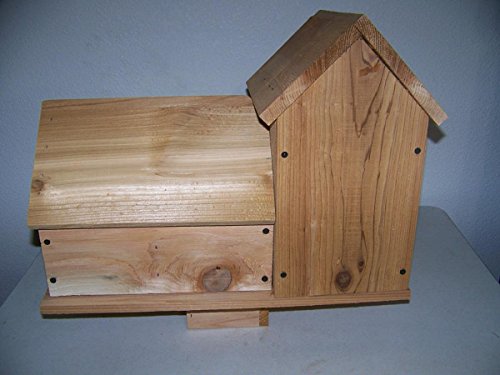 Cedarnest Cedar Birdhouse with 4 Seperate Compartments with pegs