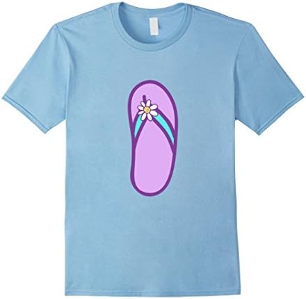 Mens Right Flip Flop Twin Summer T-Shirt Small Baby Blue