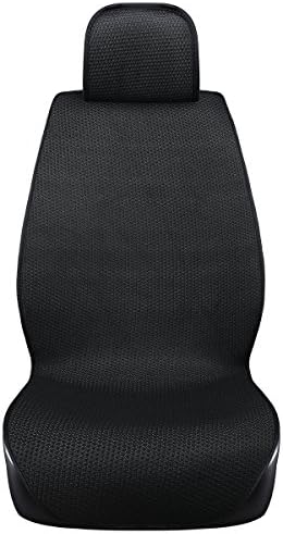 DINKANUR Car Seat Cushions Ultra-Thin Ice Silk Non-Slip Seat Covers Car Seat Protector Car Seat Bottom & Backrest & Pillow Car Cushions Car Mats(1PCS) (Black)