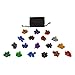 Nobe - 126 Polyhedral Dice - 18 Complete Different Sets =D4 D6 D8 D10 D12 D20 D% D&D RPG Math MTG