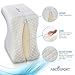 Abco Tech Memory Foam Knee Pillow for Side Sleepers– Back Pain, Pregnancy, Leg Pain, Hip Pain and Sciatica Relief - Leg Pillow Wedge with Washable Cover and Bag