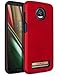 Moto Z3 Case,Moto Z3 Play Case,SENON Slim-fit Shockproof Anti-Scratch Anti-Fingerprint Protective Case Cover for Motorola Moto Z Play 3nd Gen 2018,Red