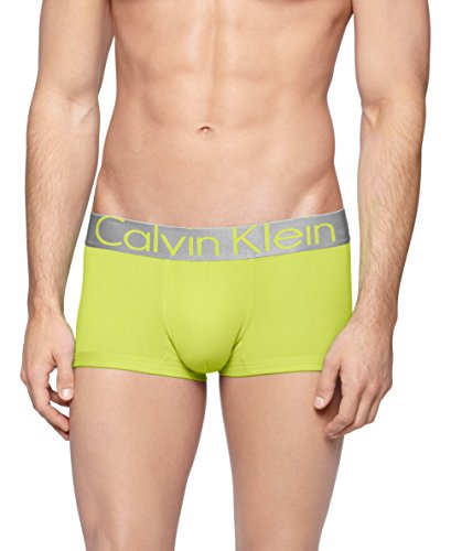 Calvin Klein Men's Underwear Steel Micro Low Rise Trunks, Tart Apple, Medium