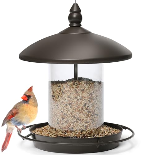 Youvip Metal Roof Bird Feeder - Chew Proof for Outdoor Hanging Wild