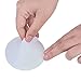 Outus Door Knob Wall Protector Shield Plates Round White Self Adhesive Wall Guards Stopper Door Handle Bumper Rubber Stop, 8 Pieces (3.15 Inch)