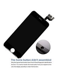 Pantalla de repuesto compatible con iPhone 6S Plus de montaje completo, digitalizador de pantalla táctil LCD 3D con altavoz auditivo, sensores y cámara frontal, compatible con todos los iPhone 6S Plus.