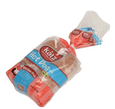 Katz Gluten Free Hot Dog Buns, 10 Ounce, Certified Gluten Free - Kosher - Dairy & Nut free - (Pack of 1)