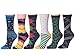 Frenchic 12 Pack Women Colorful Patterned Fashion Crew Socks (Polka Stripe)