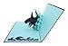 PopLife® Great White Shark 3D Fathers Day Pop Up Card - Ocean Birthday Pop Up Father's Day Card, Congratulations, Get Well - Fold Flat for Mailing - for Friend, for Daughter, for Husband, for Son
