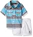U.S. Polo Assn. Baby Boys' Sport Shirt and Short, Multi Plaid, 3/6M