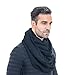 Men Knit Scarf Warm Winter Infinity Scarves E5031b