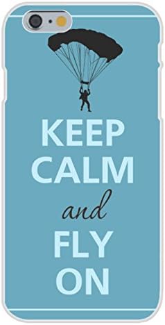 Apple iPhone 6 Custom Case White Plastic Snap On - Keep Calm and Fly On Parachute