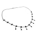 NOVICA Artisan Handmade Lapis Lazuli Waterfall Necklace Sterling Silver Jewelry from India Blue Snorkel Birthstone [17.75 in min L x 18.5 in max L x 0.3 in W Pendant(s) 0.9 in L x 9.5 in W x 0.2 in ]