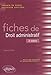 Fiches de Droit administratif, 2e édition by 