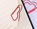 Funnylive Red Heart-Shaped 25x25 mm Teacher Gift Quality Paper Clips DIY Creative Bookmarks Tough Stainless Steel