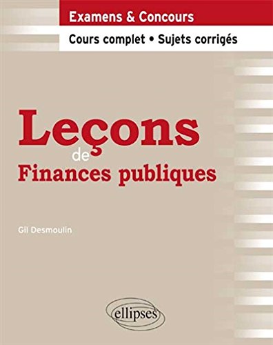 Leçons de finances publiques