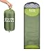 CampFENSE Sleeping Bag Lightweight Portable Compact Backpacking Outdoor Hiking Camping Equipment Tools Gear for Kids Youth Adult Men Women with Compression Storage Bag (Green)