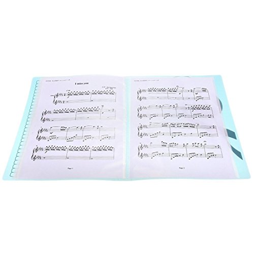 Music folder piano score folder Music folder storage Holder A4 Size Folder,40 Pockets Chorus dedicated Sheet Music Folder